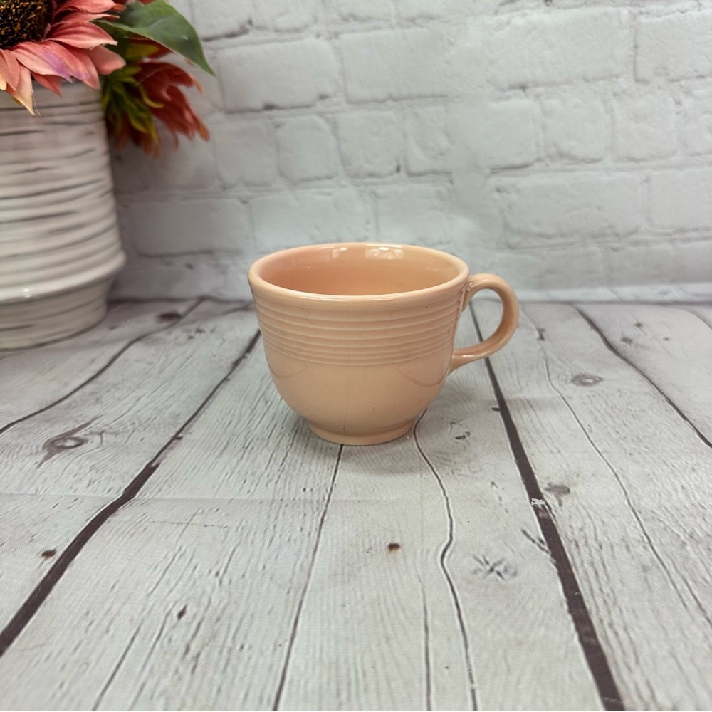 vtg apricot Homer Laughlin China Company Fiesta Tableware Ceramic tea Cup mug